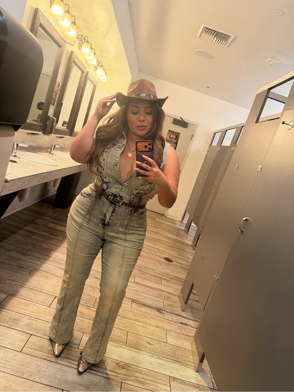 Womens Denim Jumpsuit